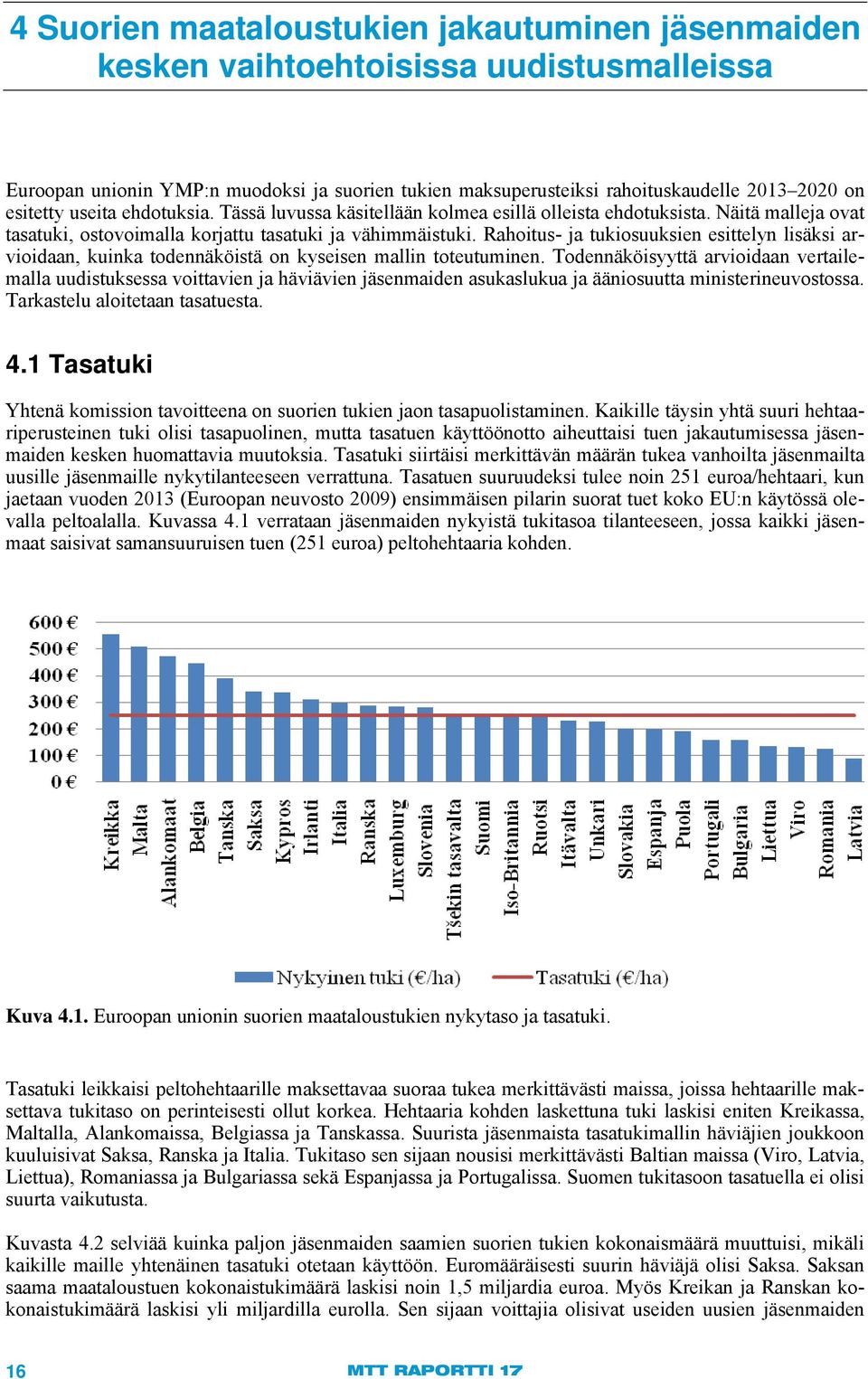 Rahoitus- ja tukiosuuksien esittelyn lisäksi arvioidaan, kuinka todennäköistä on kyseisen mallin toteutuminen.