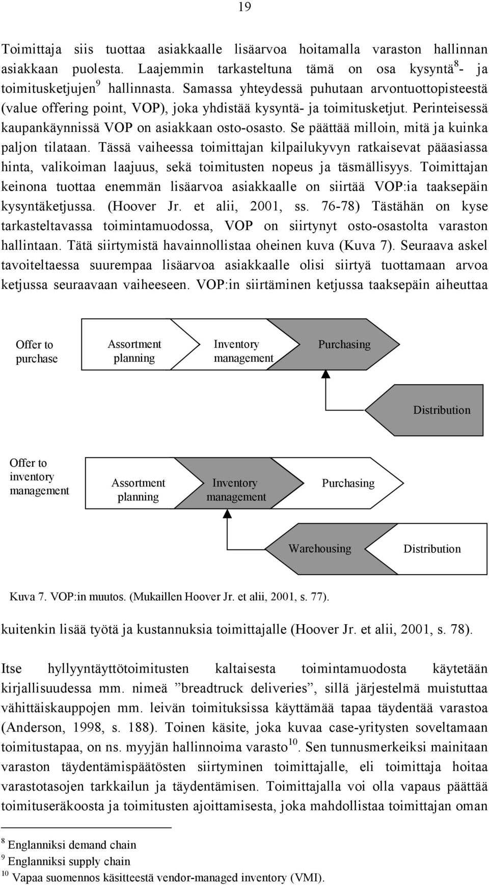 Se päättää milloin, mitä ja kuinka paljon tilataan. Tässä vaiheessa toimittajan kilpailukyvyn ratkaisevat pääasiassa hinta, valikoiman laajuus, sekä toimitusten nopeus ja täsmällisyys.