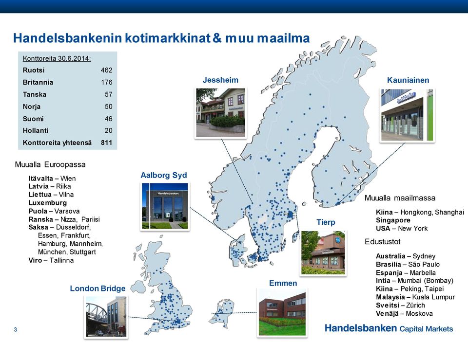 Riika Liettua Vilna Luxemburg Puola Varsova Ranska Nizza, Pariisi Saksa Düsseldorf, Essen, Frankfurt, Hamburg, Mannheim, München, Stuttgart Viro Tallinna