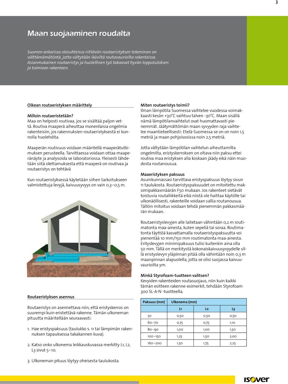 Maa on helposti routivaa, jos se sisältää paljon vettä. Routiva maaperä aiheuttaa monenlaisia ongelmia rakenteisiin, jos rakennuksien routaeristyksestä ei kunnolla huolehdita.