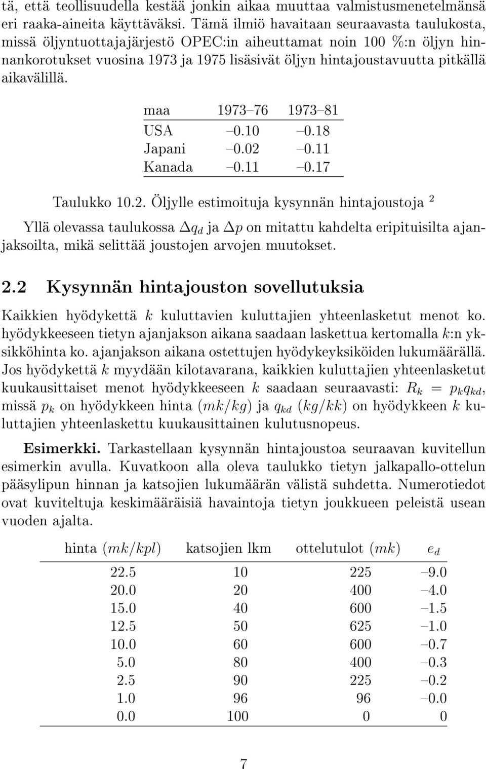 aikavälillä. maa 197376 197381 USA 0.10 0.18 Japani 0.02 