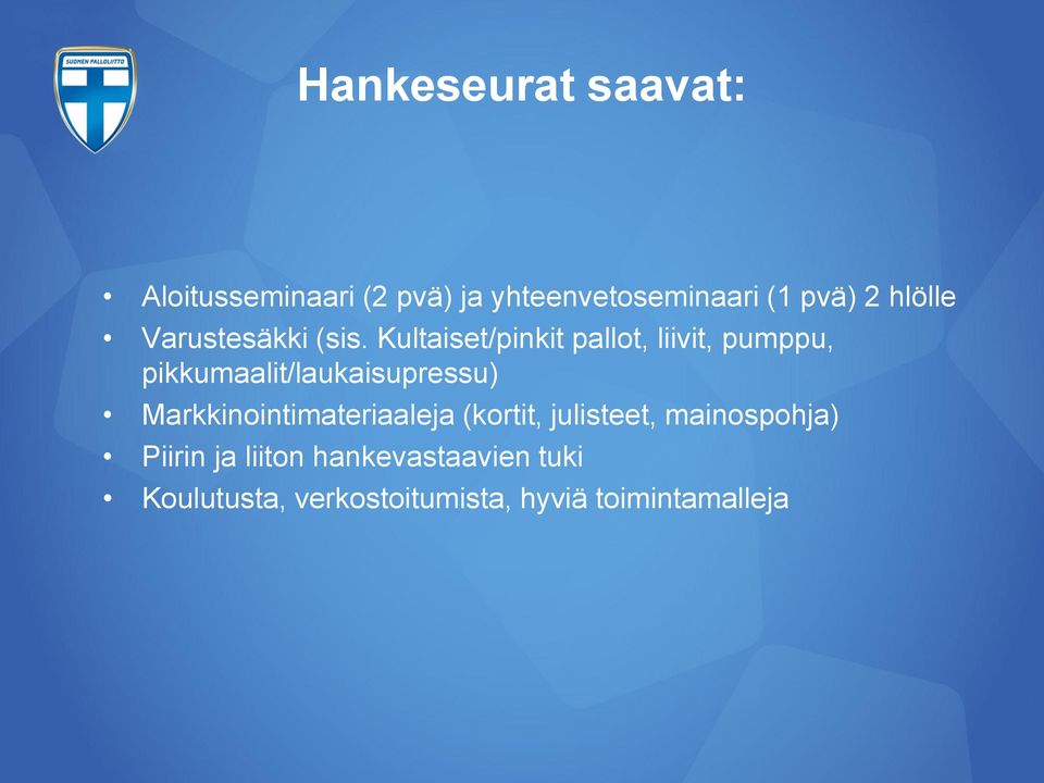Kultaiset/pinkit pallot, liivit, pumppu, pikkumaalit/laukaisupressu)