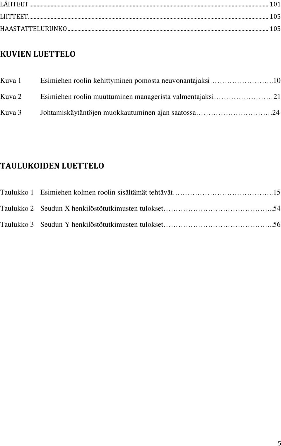 .10 Esimiehen roolin muuttuminen managerista valmentajaksi 21 Johtamiskäytäntöjen muokkautuminen ajan saatossa.