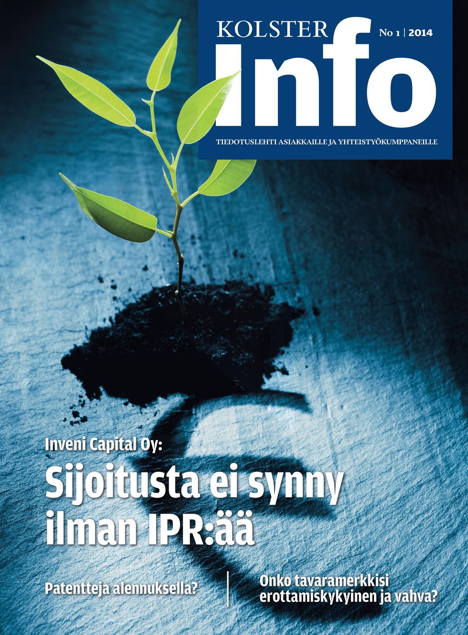 Sijoitusta ei synny ilman IPR:ää Patentteja