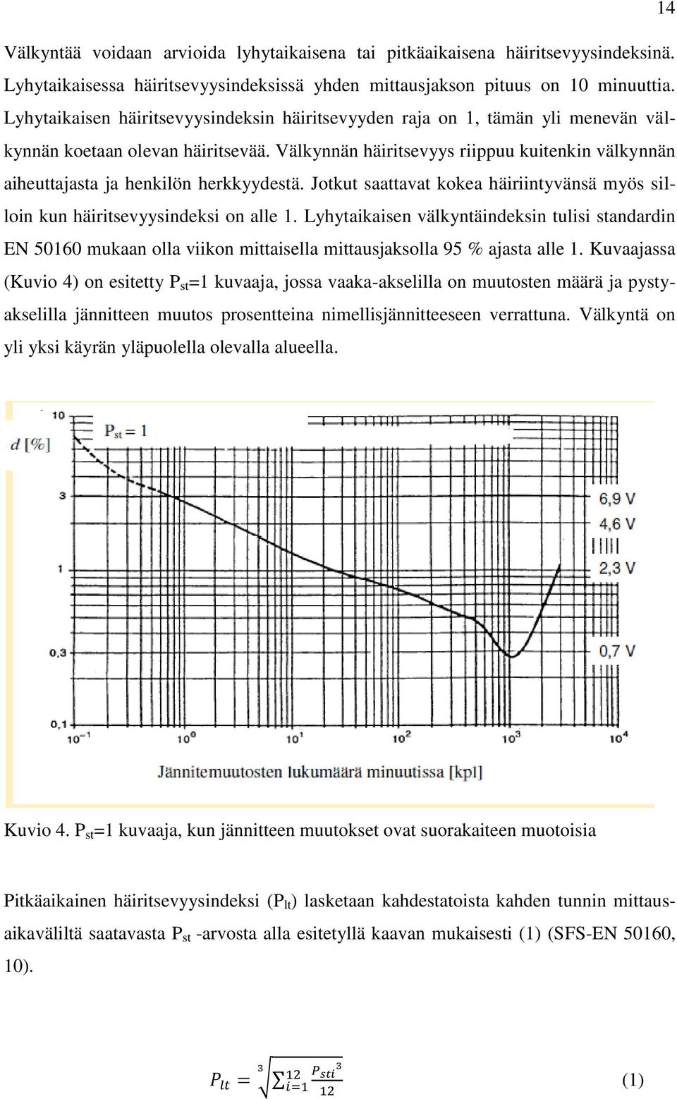 Välkynnän häiritsevyys riippuu kuitenkin välkynnän aiheuttajasta ja henkilön herkkyydestä. Jotkut saattavat kokea häiriintyvänsä myös silloin kun häiritsevyysindeksi on alle 1.