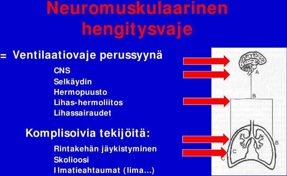 Lihas-hermoliitos Lihassairaudet Komplisoivia