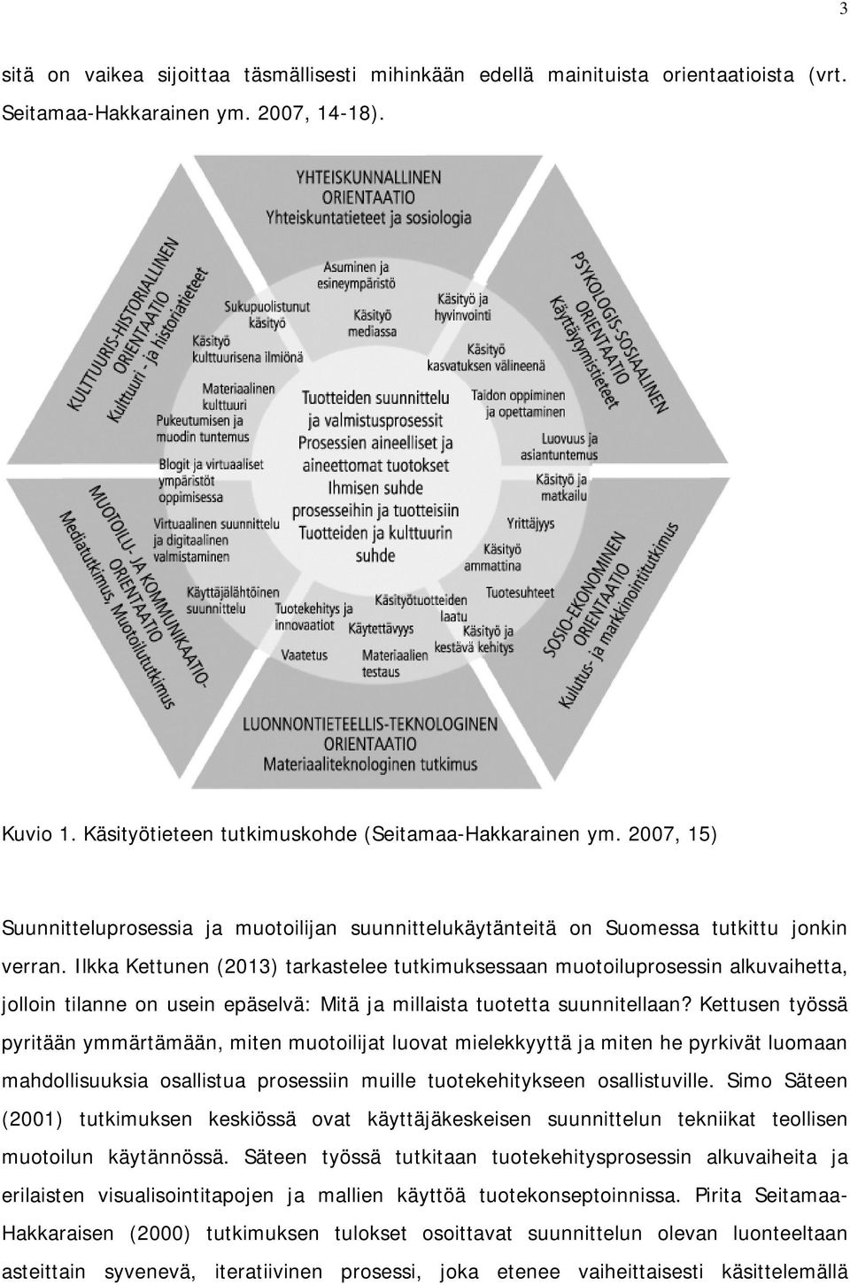 Ilkka Kettunen (2013) tarkastelee tutkimuksessaan muotoiluprosessin alkuvaihetta, jolloin tilanne on usein epäselvä: Mitä ja millaista tuotetta suunnitellaan?