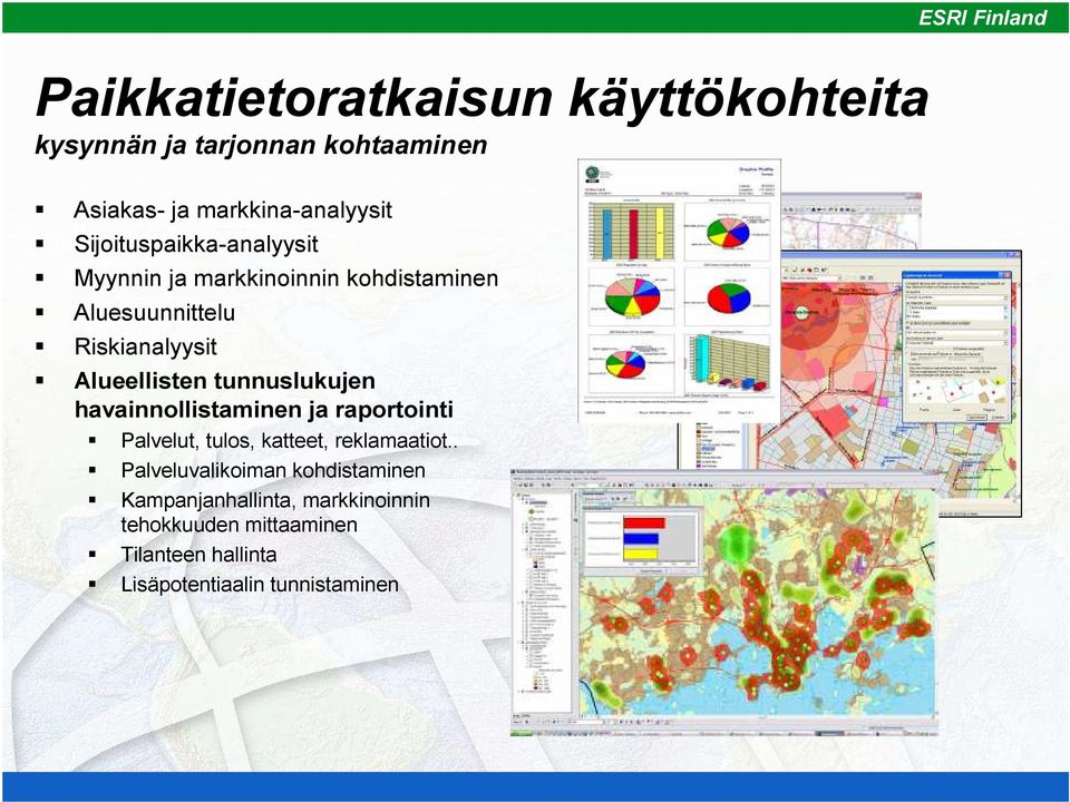 tunnuslukujen havainnollistaminen ja raportointi Palvelut, tulos, katteet, reklamaatiot.