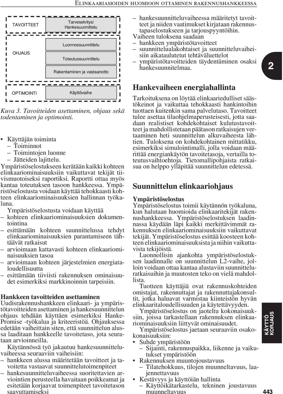 Vaiheen tuloksena saadaan hankkeen ympäristötavoitteet suunnittelualakohtaiset ja suunnitteluvaiheisiin aikataulutetut tehtäväluettelot ympäristötavoitteiden täydentäminen osaksi hankesuunnitelmaa.