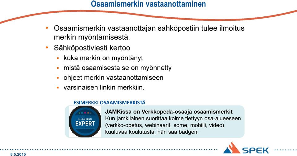 varsinaisen linkin merkkiin.