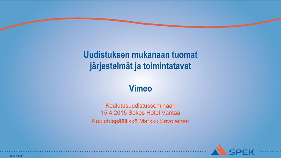Koulutusuudistusseminaari 15.4.