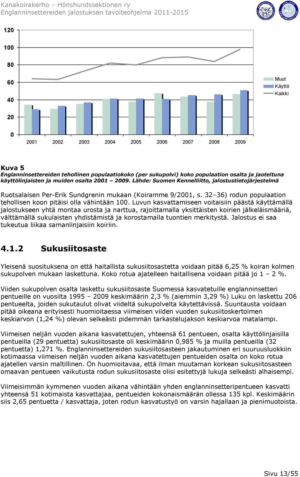 32 36) rodun populaation tehollisen koon pitäisi olla vähintään 100.