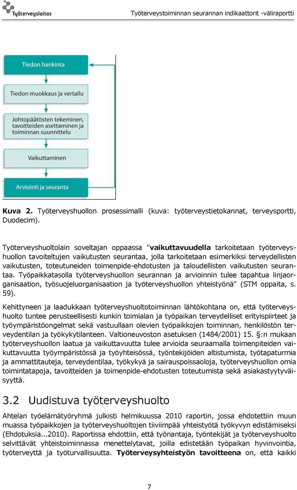 toteutuneiden toimenpide-ehdotusten ja taloudellisten vaikutusten seurantaa.