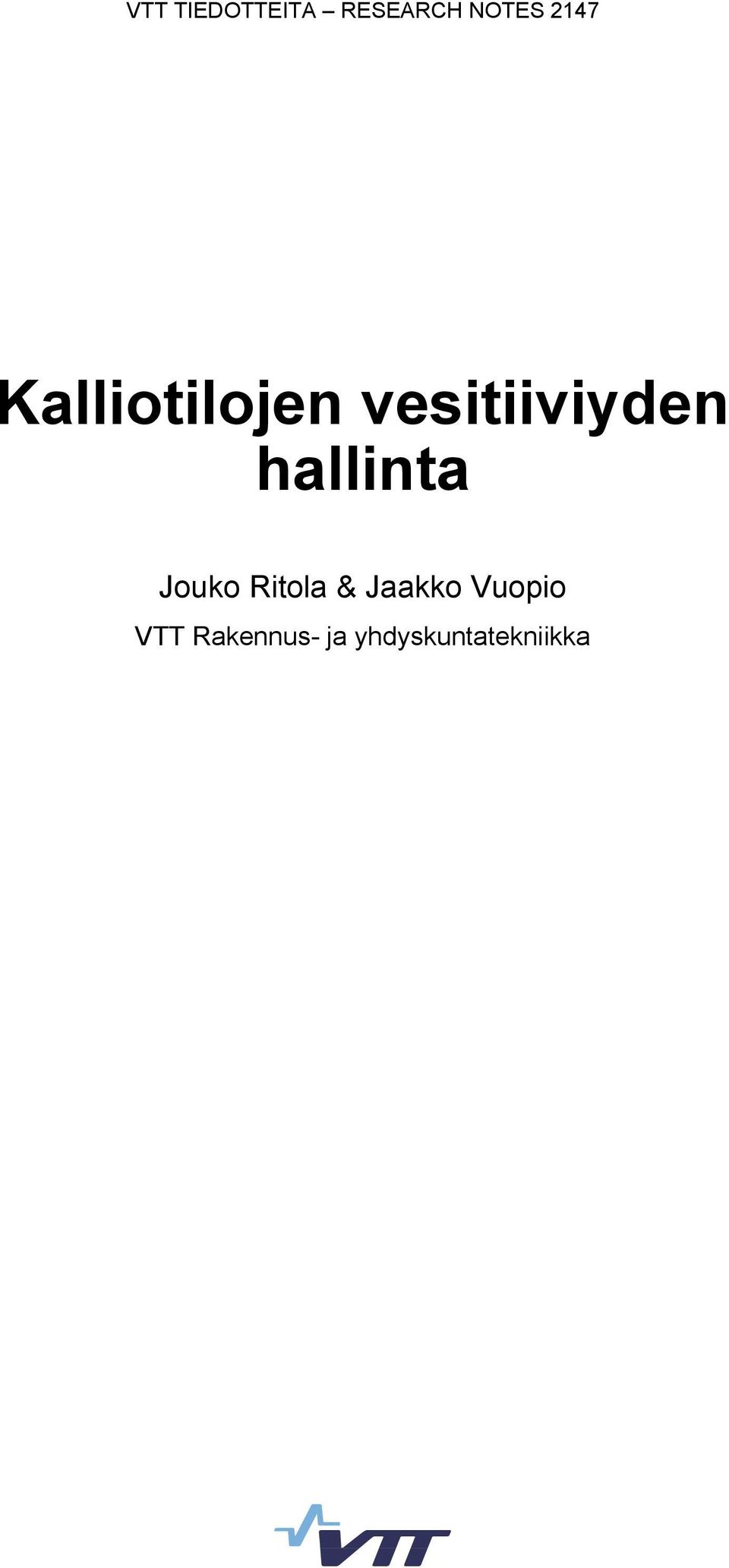 hallinta Jouko Ritola & Jaakko