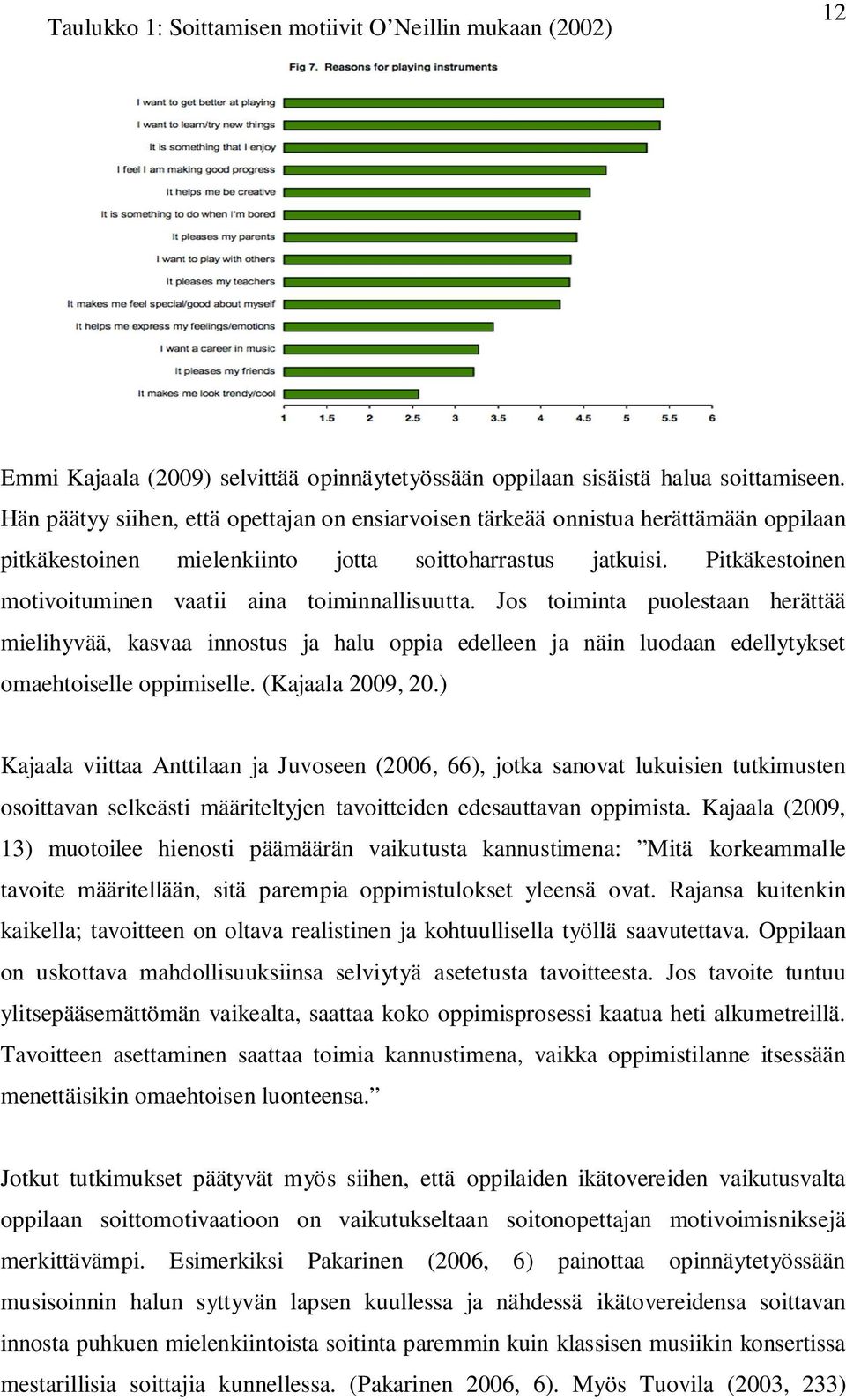 Pitkäkestoinen motivoituminen vaatii aina toiminnallisuutta. Jos toiminta puolestaan herättää mielihyvää, kasvaa innostus ja halu oppia edelleen ja näin luodaan edellytykset omaehtoiselle oppimiselle.