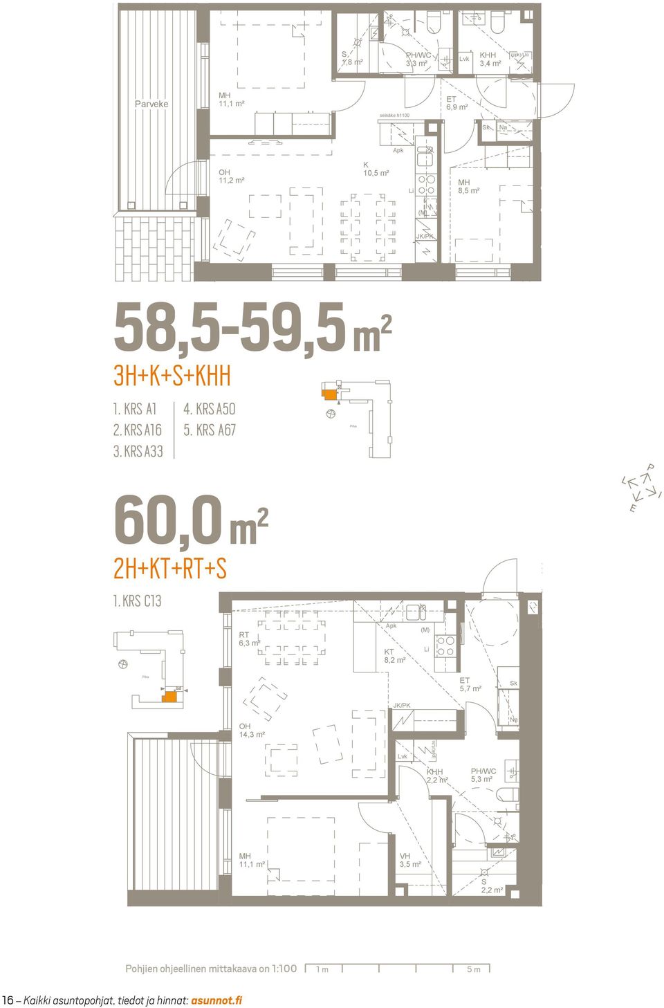 krs 8, m² 6,9 m² HH 3,4 m² Arkkitehtuuritoimisto Juha Paldanius Oy Vanhatie 73 FI-90310 Oulu tel. +38 8 31 120 toimisto@.fi www.