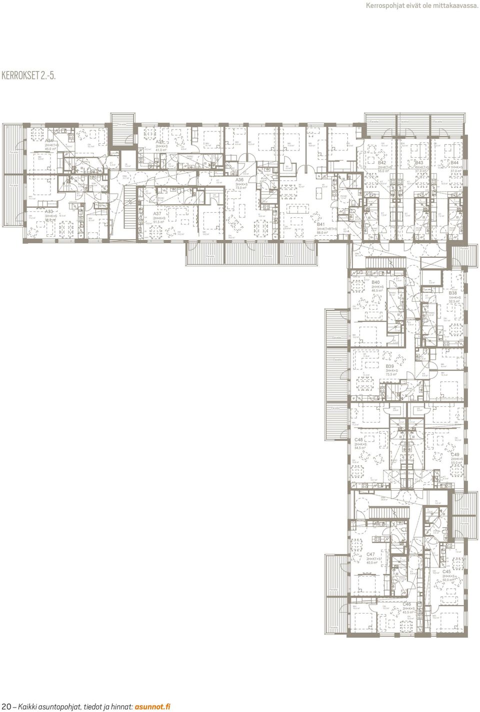 PRH 31,7 m² 3,6 m² k k, m² 3,2 m² 6,7 m² 1,7 m² 1, m² k 4, m² 3, m² WC Ä 6, m² A36 3H++ 73,0 m² 4,9 m² 2,4 m² 2,3 m² RT 8,2 m² J/P T 9, m² 7,0 m² 2,1 m² (Mi) 1,6 m² B42 2H+T+,0 m² T B43 1H+T+ 37,0 m²