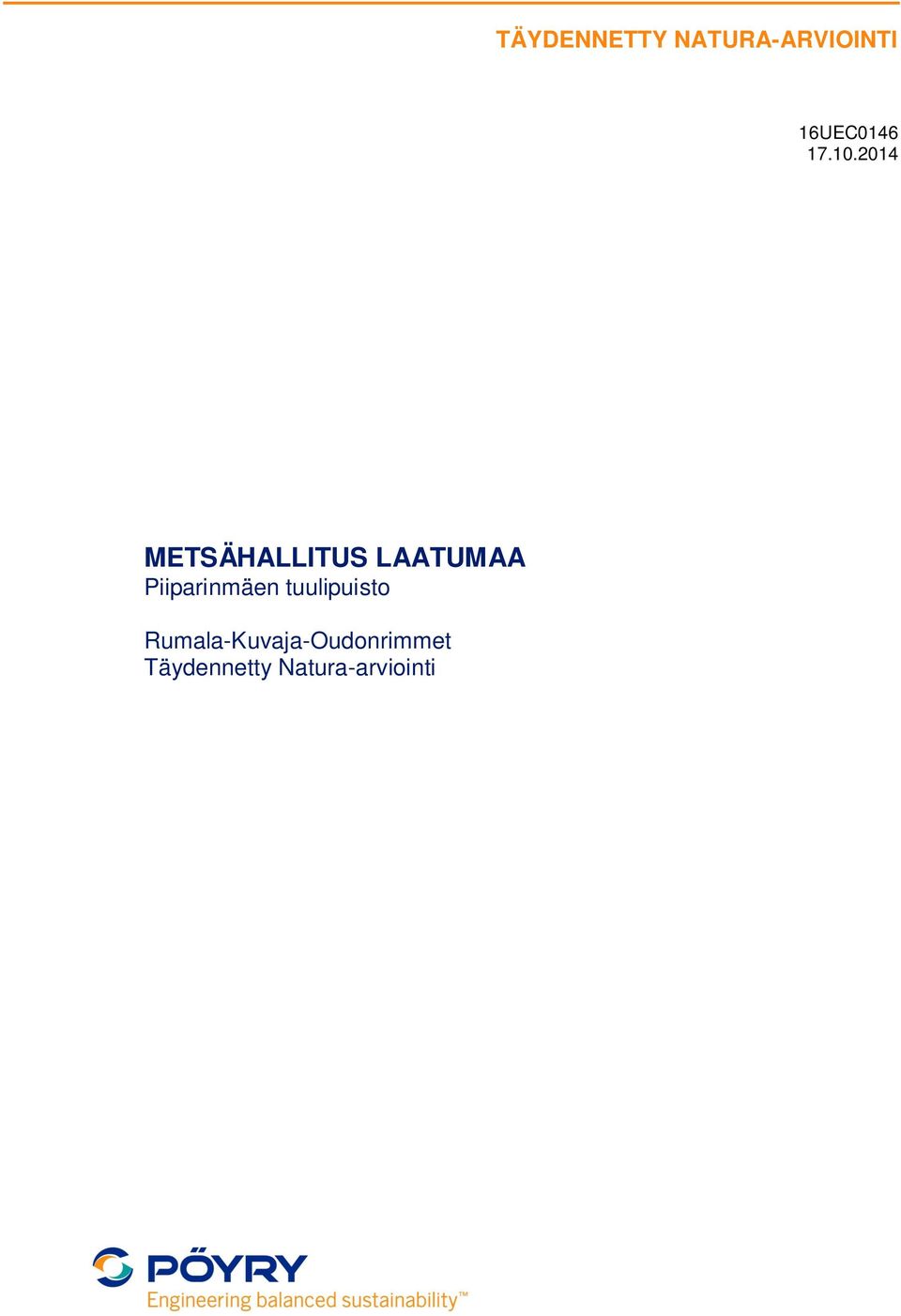 2014 METSÄHALLITUS LAATUMAA