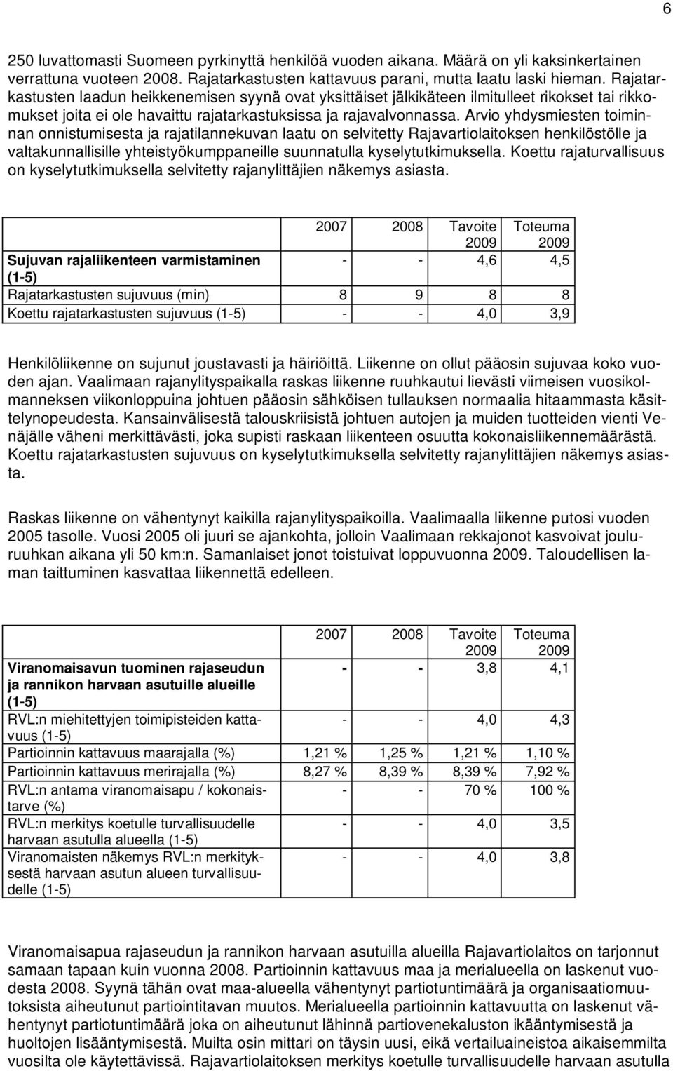 Arvio yhdysmiesten toiminnan onnistumisesta ja rajatilannekuvan laatu on selvitetty Rajavartiolaitoksen henkilöstölle ja valtakunnallisille yhteistyökumppaneille suunnatulla kyselytutkimuksella.