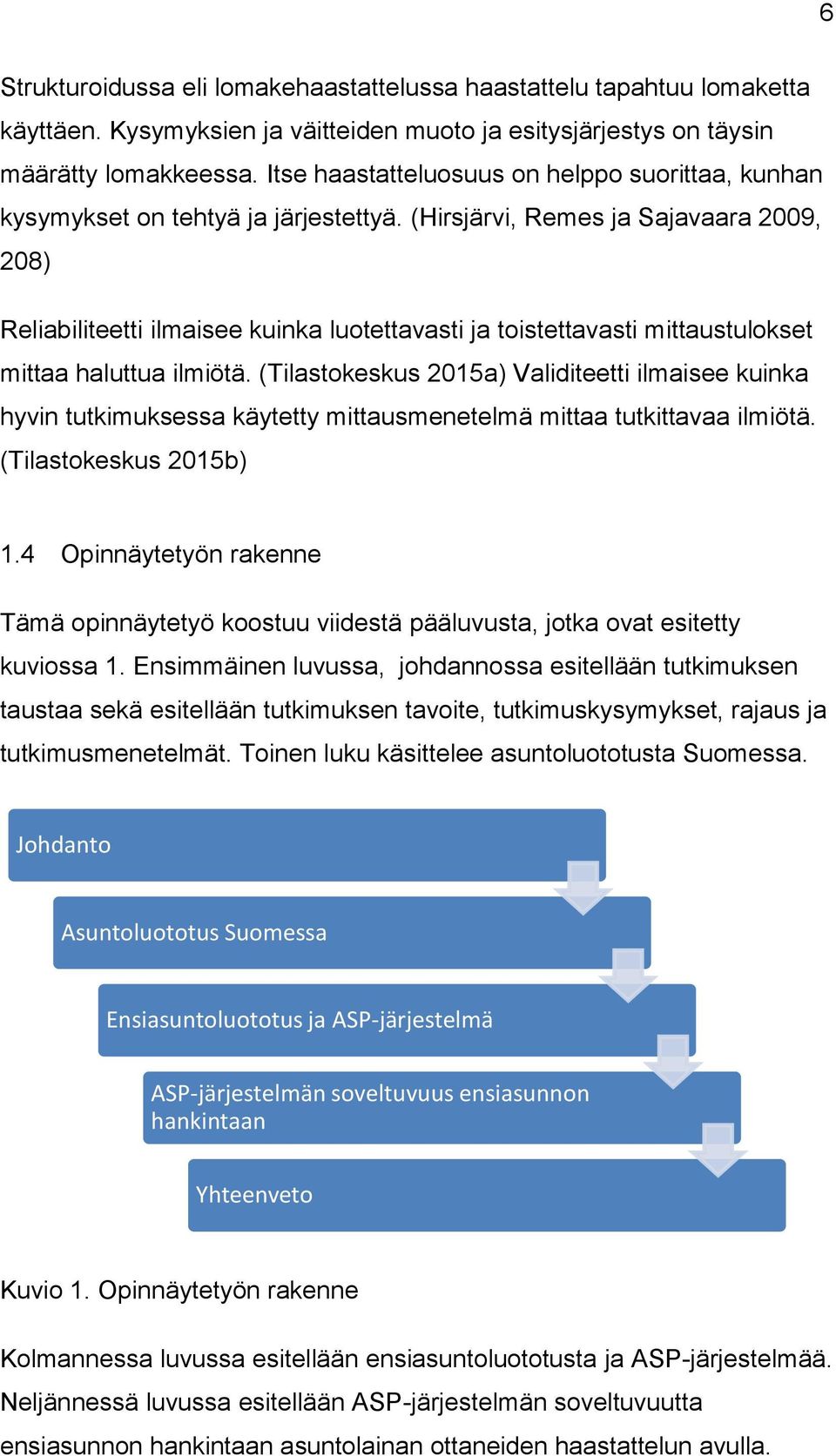 (Hirsjärvi, Remes ja Sajavaara 2009, 208) Reliabiliteetti ilmaisee kuinka luotettavasti ja toistettavasti mittaustulokset mittaa haluttua ilmiötä.