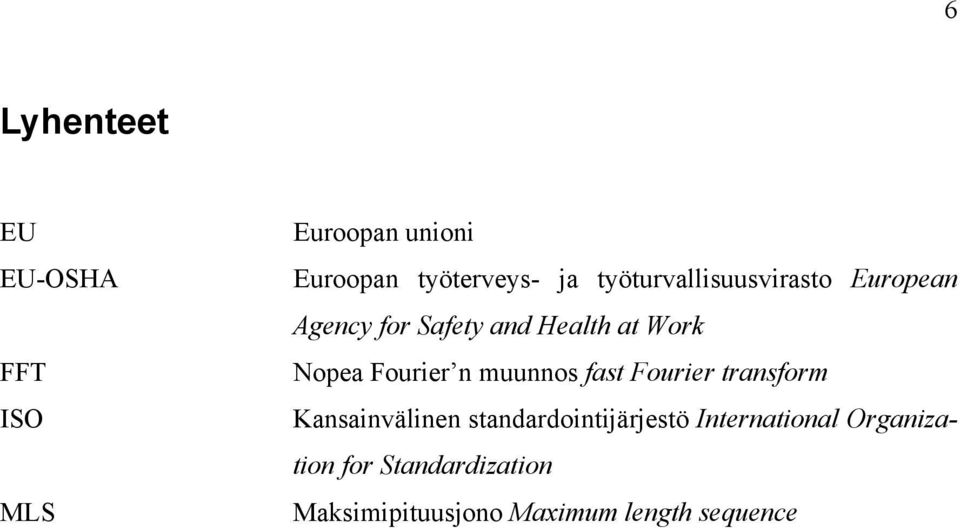 Fourier n muunnos fast Fourier transform Kansainvälinen standardointijärjestö