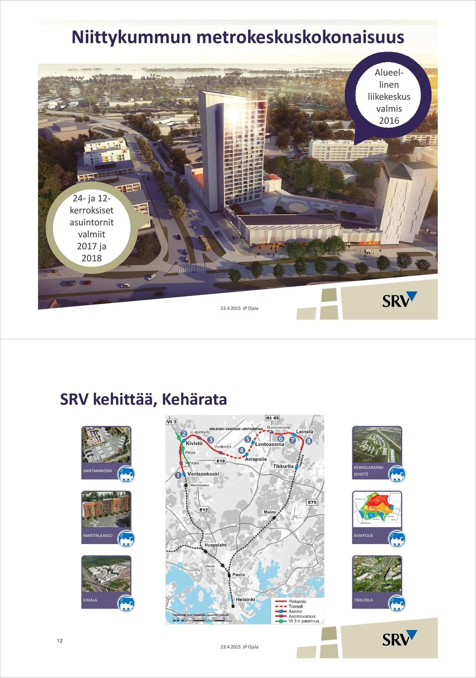 Ojala SRV khittääkhä kehittää, Kehärata VANTAANKOSKI KEIMOLANMÄKI KIVISTÖ