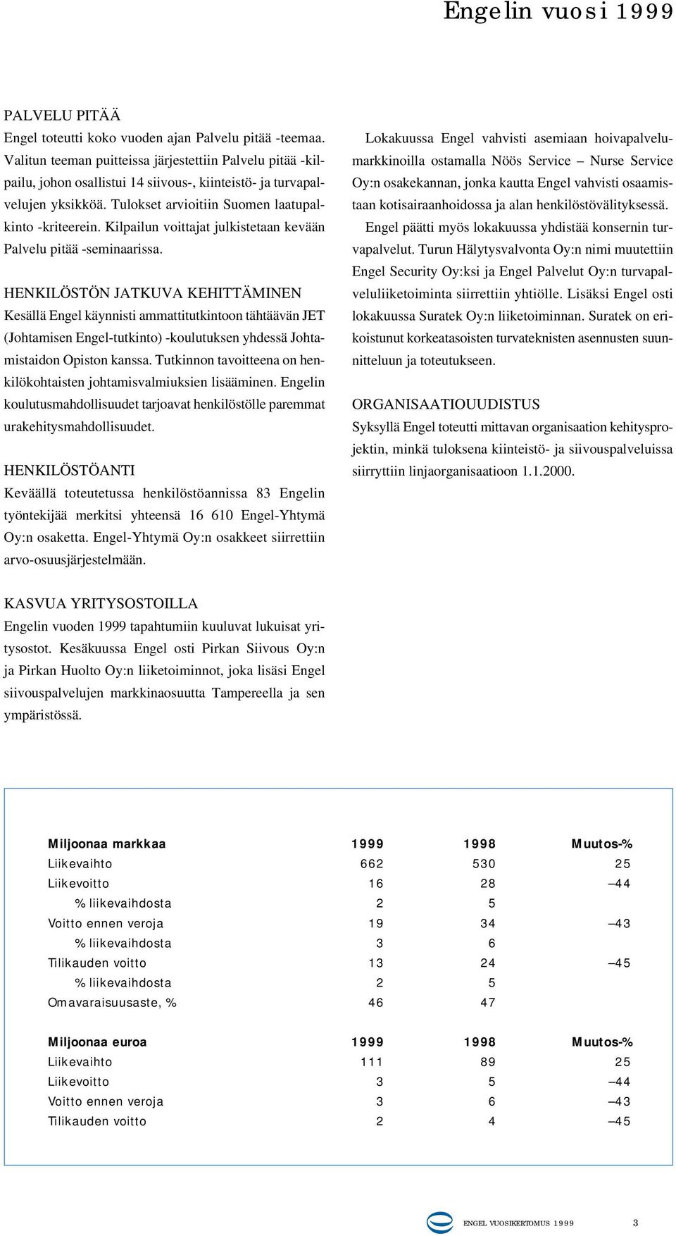 Kilpailun voittajat julkistetaan kevään Palvelu pitää -seminaarissa.