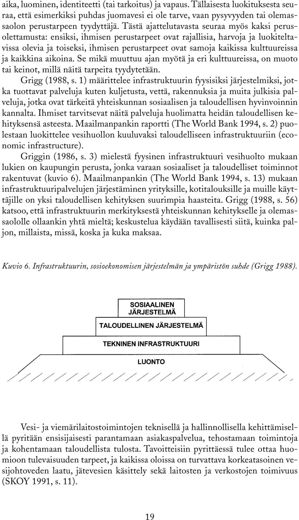 kulttuureissa ja kaikkina aikoina. Se mikä muuttuu ajan myötä ja eri kulttuureissa, on muoto tai keinot, millä näitä tarpeita tyydytetään. Grigg (1988, s.