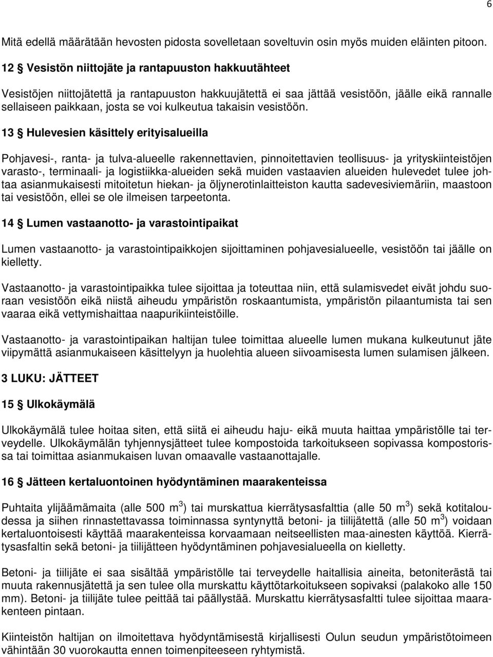takaisin vesistöön.