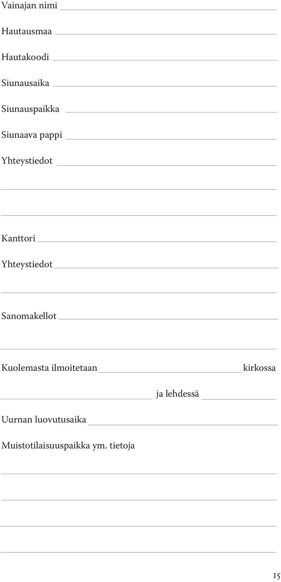 Yhteystiedot Sanomakellot Kuolemasta ilmoitetaan