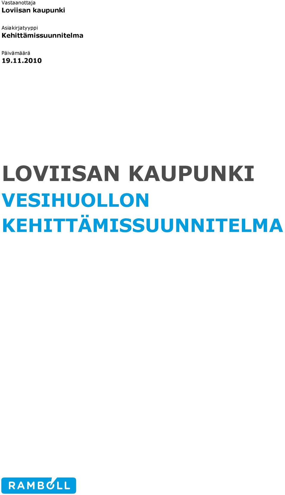 Kehittämissuunnitelma