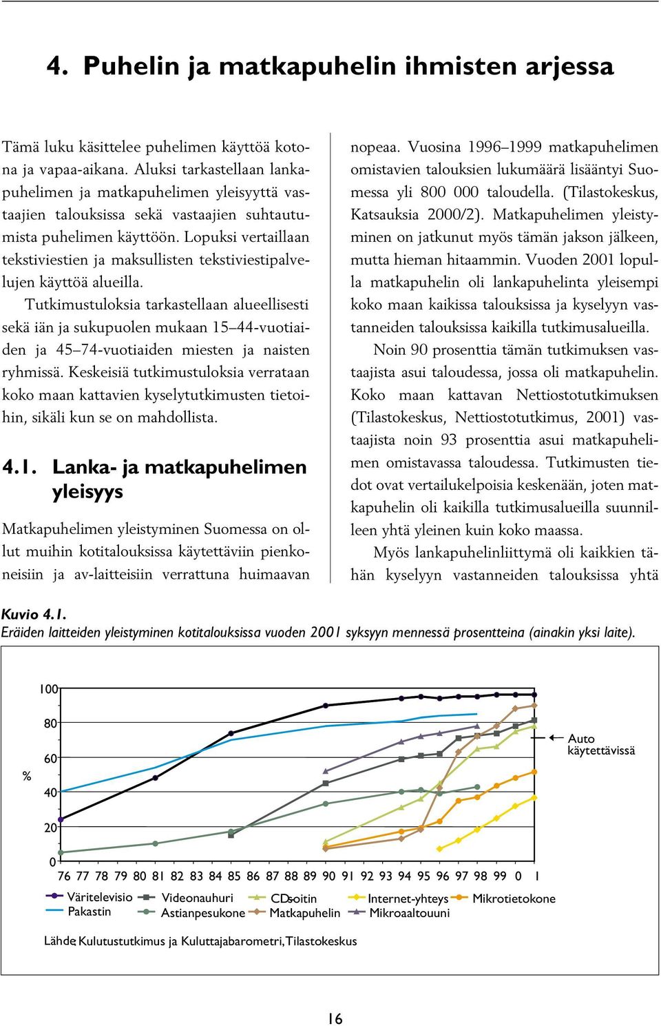 Lopuksi vertaillaan tekstiviestien ja maksullisten tekstiviestipalvelujen käyttöä alueilla.