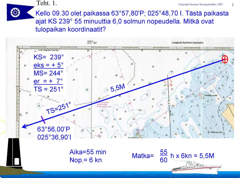 Mitkä ovat tulopaikan koordinaatit?