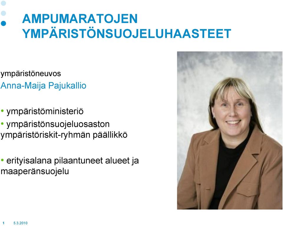 ympäristöministeriö ympäristönsuojeluosaston