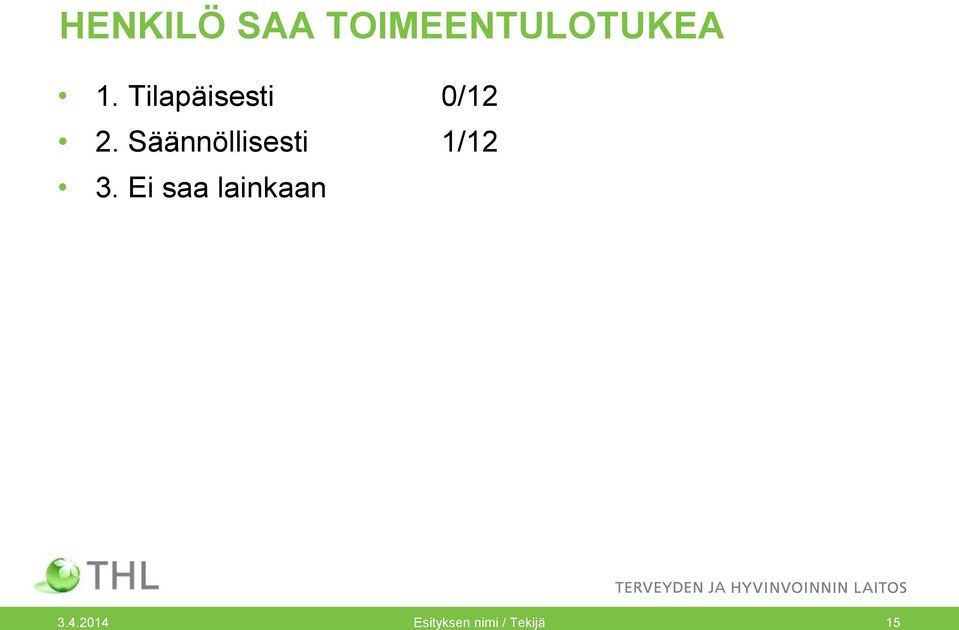 Säännöllisesti 1/12 3.