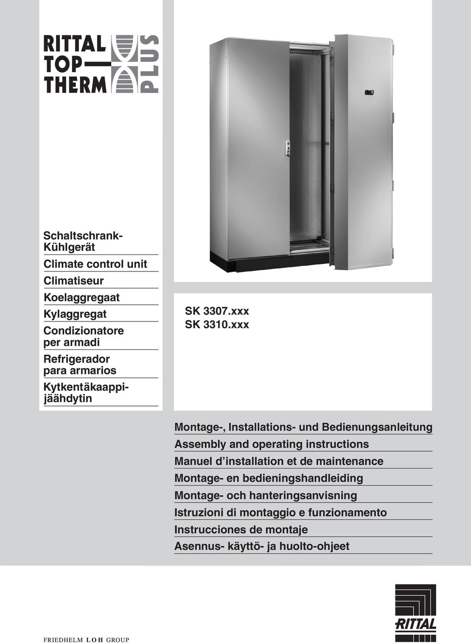 xxx Montage-, Installations- und Bedienungsanleitung Assembly and operating instructions Manuel d installation et de