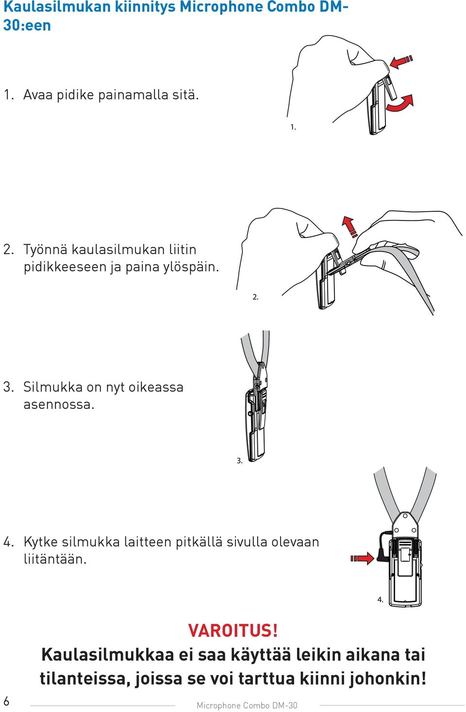 Silmukka on nyt oikeassa asennossa. 3. 3. 3. 3. 4.