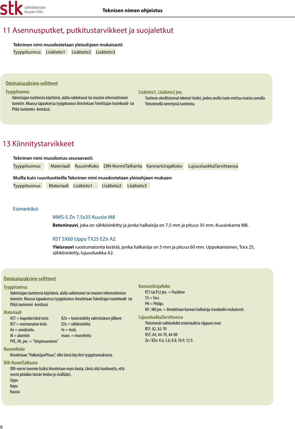 Tuotteen oleellisimmat tekniset tiedot, joiden avulla tuote erottuu muista samalla Yleisnimellä nimetyistä tuotteista.