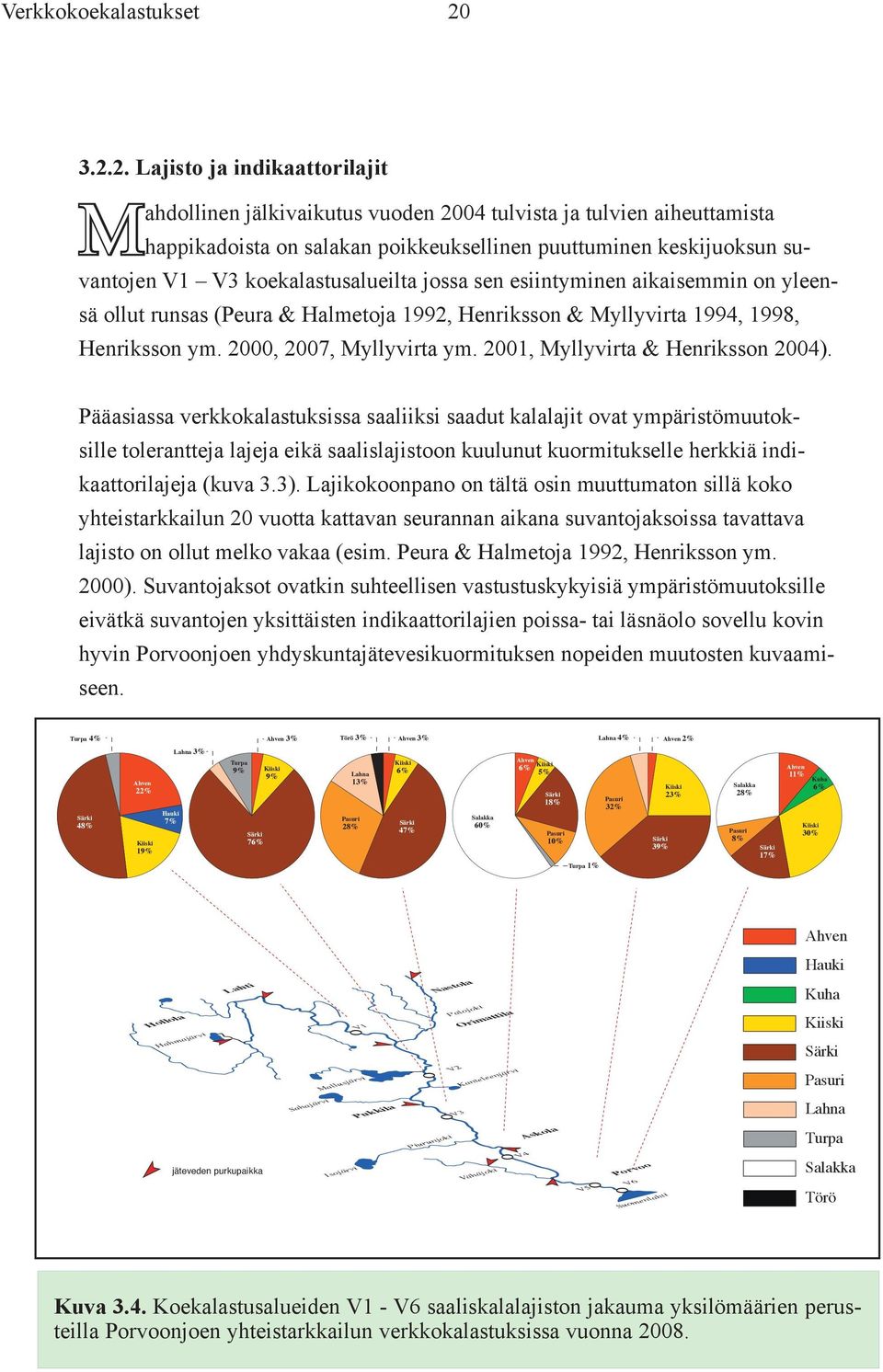 koekalastusalueilta jossa sen esiintyminen aikaisemmin on yleensä ollut runsas (Peura & Halmetoja 1992, Henriksson & Myllyvirta 1994, 1998, Henriksson ym. 2, 27, Myllyvirta ym.