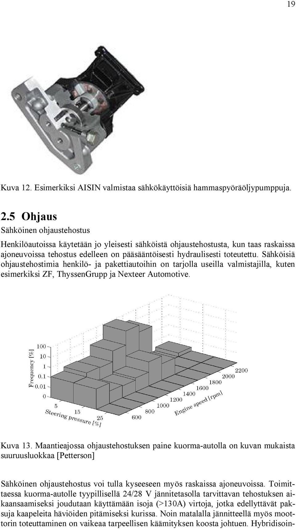 Sähköisiä ohjaustehostimia henkilö ja pakettiautoihin on tarjolla useilla valmistajilla, kuten esimerkiksi ZF, ThyssenGrupp ja Nexteer Automotive. Kuva 13.