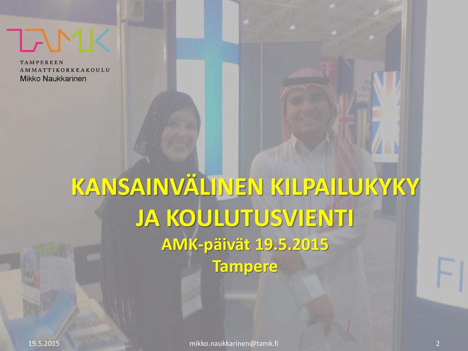 AMK-päivät 19.5.2015 Tampere 19.