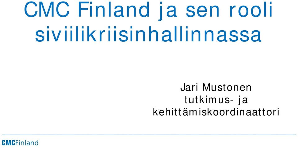Jari Mustonen tutkimus-