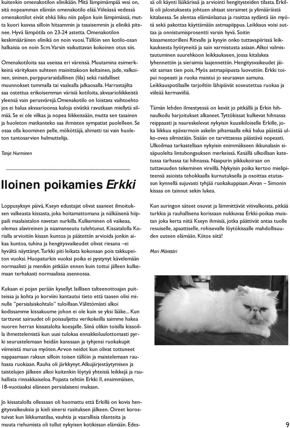 Omenakotilon keskimääräinen elinikä on noin vuosi. Tällöin sen kotilo-osan halkaisia on noin 5cm. Varsin vaikuttavan kokoinen otus siis. Omenakotiloita saa useissa eri väreissä.