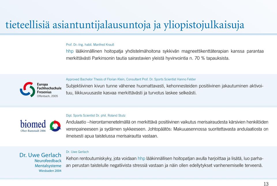 Offenbach, 2005 Approved Bachelor Thesis of Florian Klein, Consultant Prof. Dr.