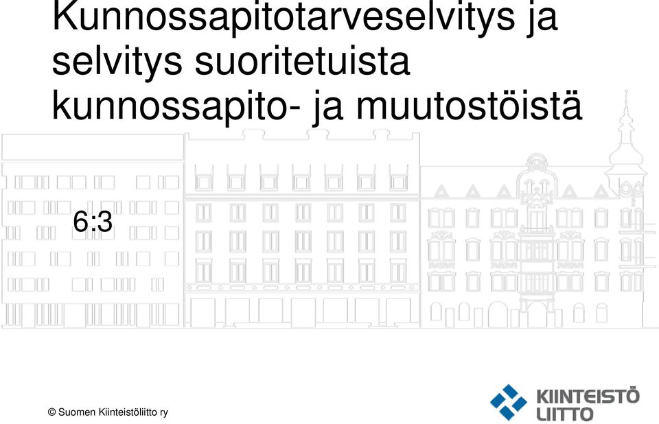 kunnossapito- ja