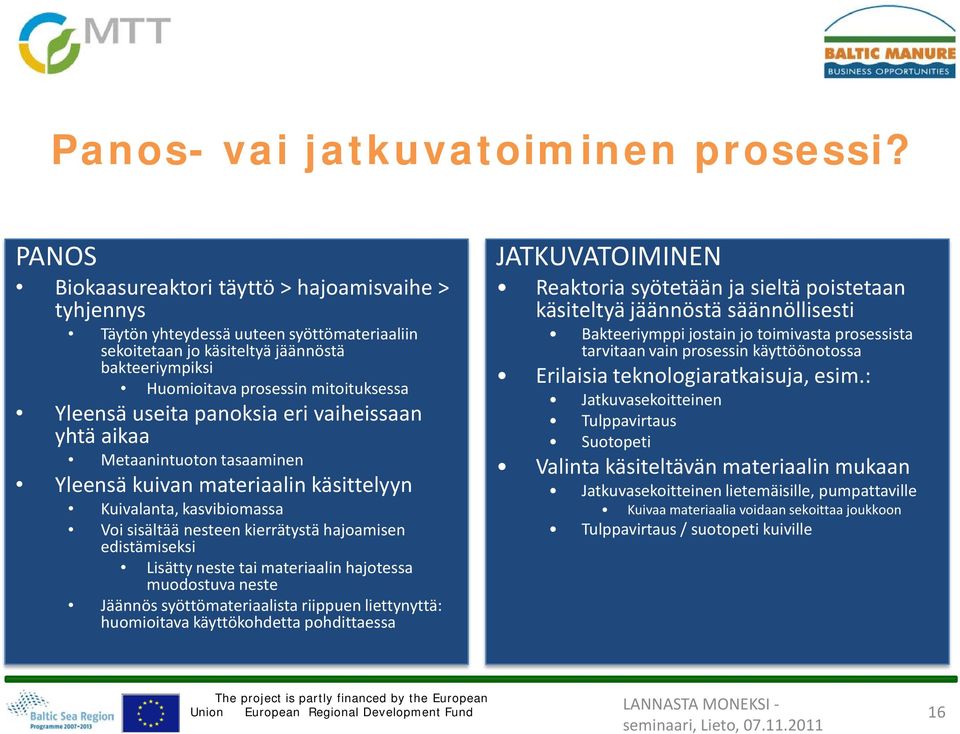 useita panoksia eri vaiheissaan yhtä aikaa Metaanintuoton tasaaminen Yleensä kuivan materiaalin käsittelyyn Kuivalanta, kasvibiomassa Voi sisältää nesteen kierrätystä hajoamisen edistämiseksi Lisätty