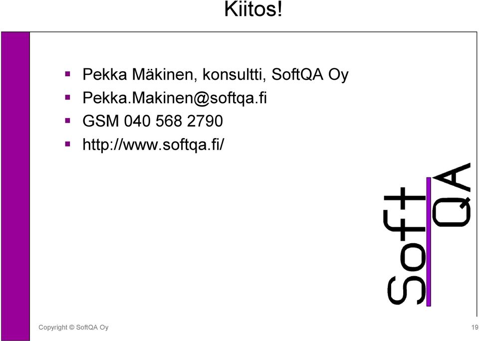 SoftQA Oy Pekka.