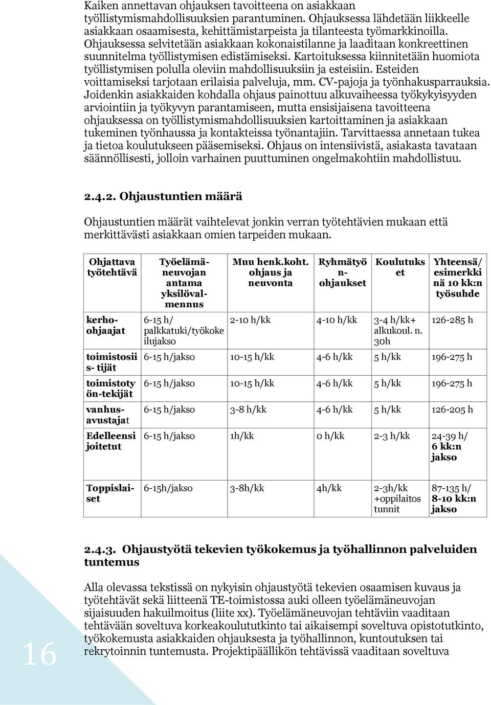 Ohjauksessa selvitetään asiakkaan kokonaistilanne ja laaditaan konkreettinen suunnitelma työllistymisen edistämiseksi.