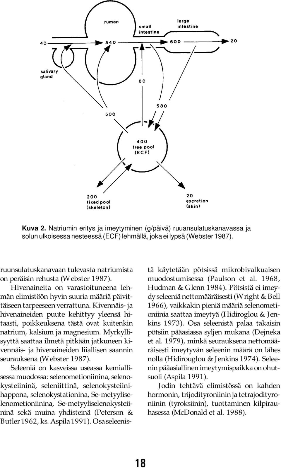 Kivennäis- ja hivenaineiden puute kehittyy yleensä hitaasti, poikkeuksena tästä ovat kuitenkin natrium, kalsium ja magnesium.