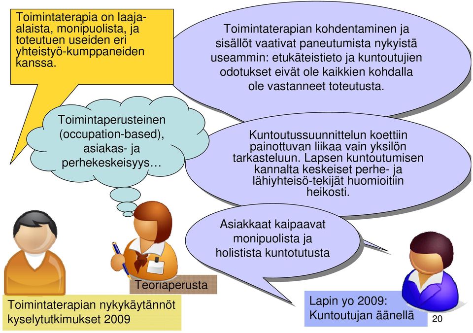 kuntoutujien odotukset eivät eivät ole ole kaikkien kohdalla ole ole vastanneet toteutusta.